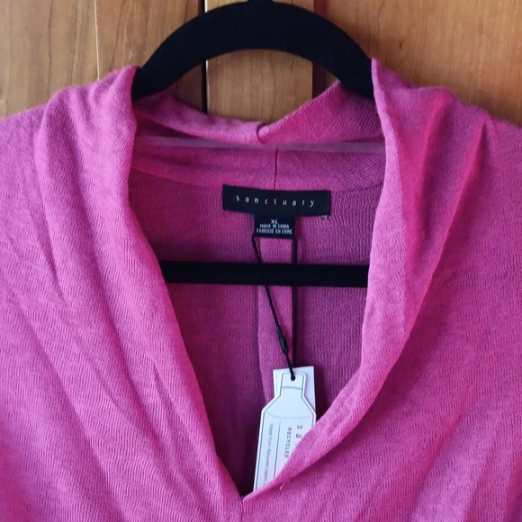 Sanctuary (Sundance) fushiaish pinksleeveless knit top, NWT, Size XL - Picture 2 of 5
